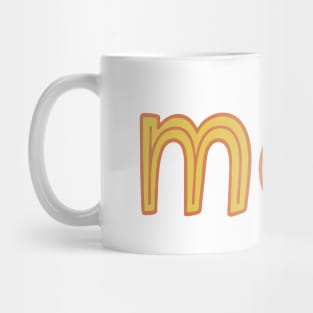 meh, - and interjection Mug